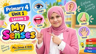 رابعة ابتدائي English 2027 | Unit 1 Lesson 1 | My Senses - The Five Senses screenshot 1