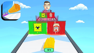 Noodle Master 3D 😋🍜🍝 Gameplay (Android, iOS) All Levels NM3D1GP5