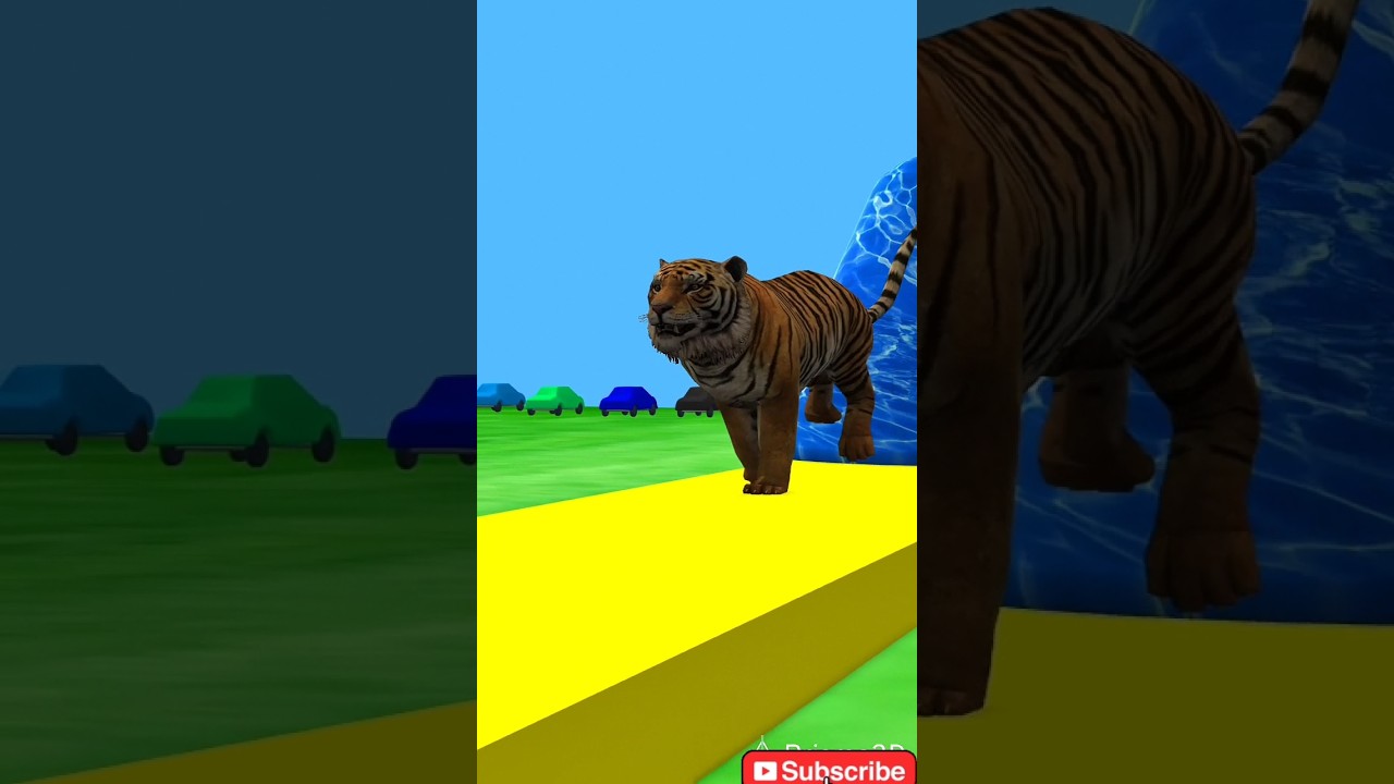 Funniest Animal Race Ever! 🐘🐃🐅🤣 Epic 3D Slide Game 