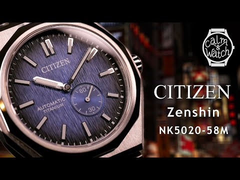 Citizen Zenshin 60th NK5020-58M: Blue Textured Dial, 4K Video & ASMR Calming Music | Japanese PRX?