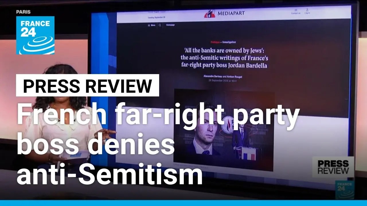 French far-right leader Bardella denies anti-Semitism allegations • FRANCE 24 English