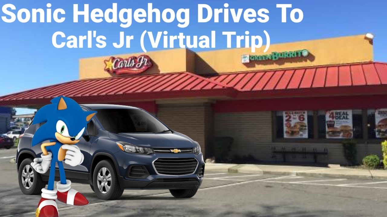 Sonic Hedgehog Drives To Carl's Jr (Virtual Driving Trip) - YouTube