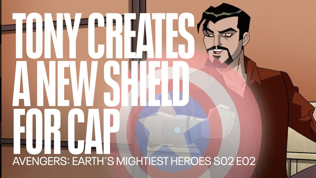 Tony creates a new shield for Captain America | Avengers: Earth´s Mightiest Heroes