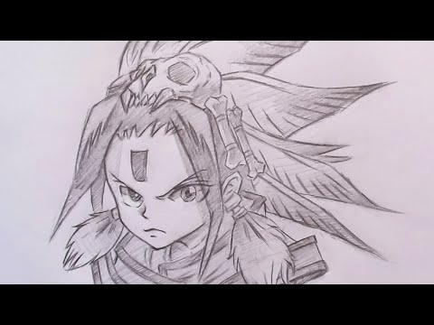 How to draw Yoh Asakura from Shaman King 2021