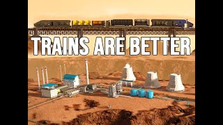 Railway System Train Mining Colony - Space Engineers