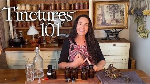 How To Make Tinctures 101 / Wound Healing Tincture Spray / Herbal Medicine From The Garden