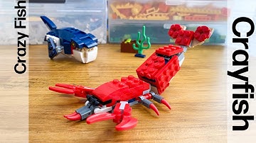 レゴ　ザリガニと変な魚の作り方　クリエイター 31088 組み替え LEGO CREATOR 31088