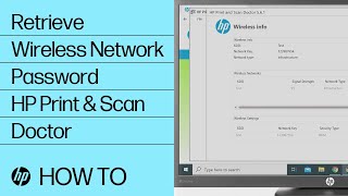 Retrieving a Wireless Network Password with HP Print and Scan Doctor | HP Printers | HP Support screenshot 5