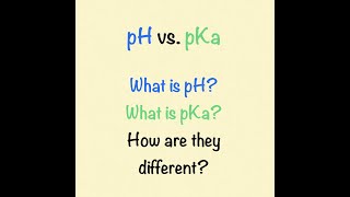 pH vs. pKa