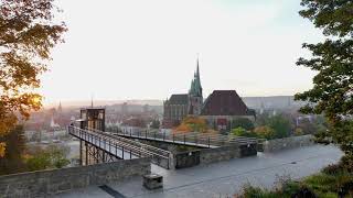 Herbstzeit auf der zitadelle petersberg