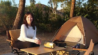 [SUB] Impulse camping trip to see amazing city night view | Korean camping in US