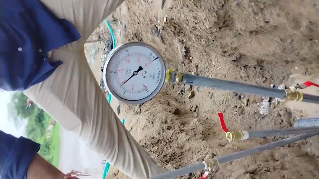 Hydrotest in HDPE water line YouTube