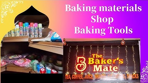 Baking materials Shop || Essential Baking Tools For Beginners | Baking Essentials For Starters
