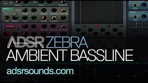 U-he Zebra - Create Warm Ambient Basslines - How To Tutorial