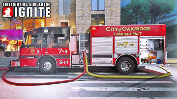 Oil Leaking Through Ceiling in Firefighting Simulator: Ignite