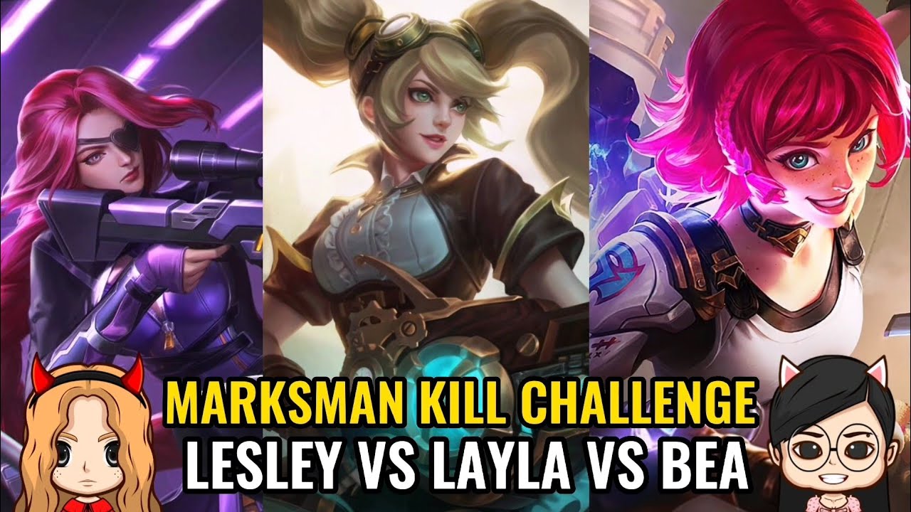 Marksman Kill Challenge - Lesley vs Layla vs Beatrix (Sino Kaya ang Mananalo?)