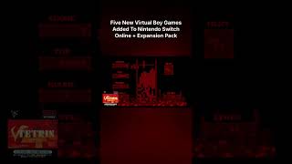 Five New Virtual Boy Games Added To Nintendo Switch Online + Expansion Pack