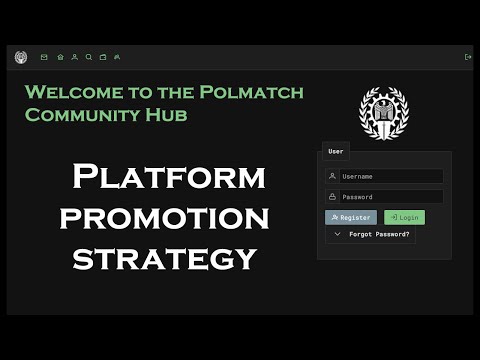 Update Polmatch community hub Platform promotion strategy