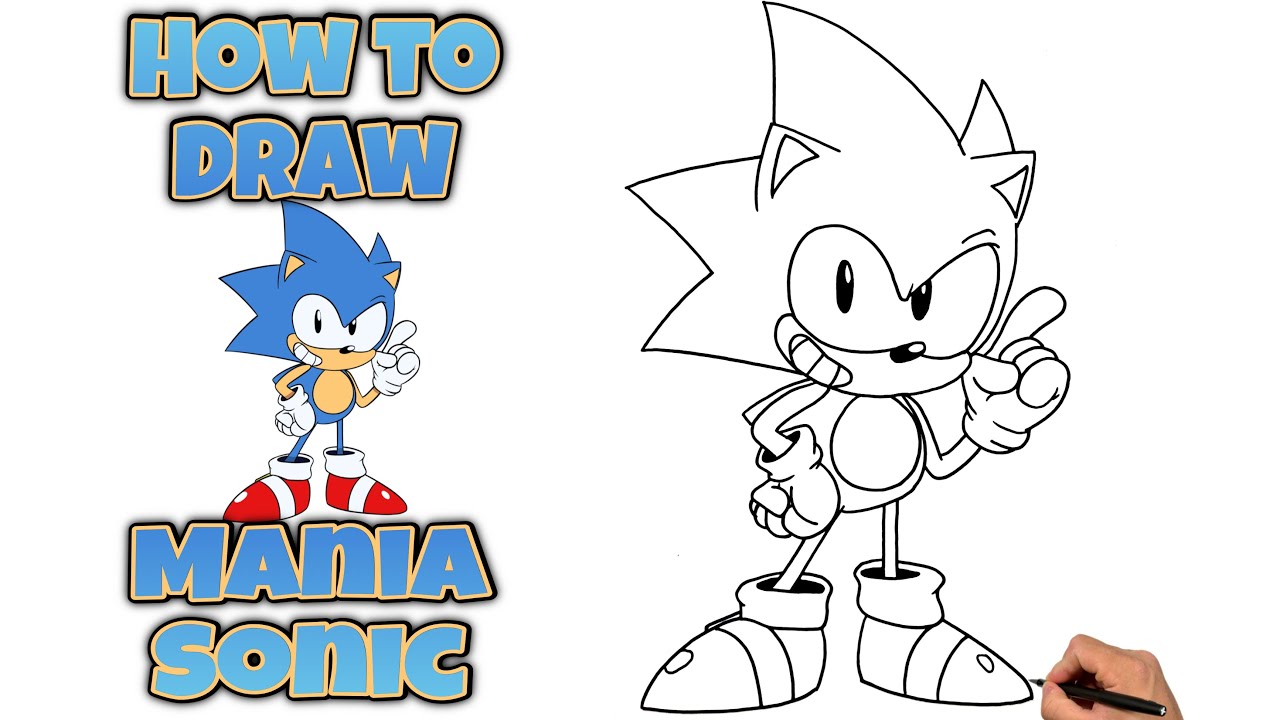 How To Draw SONIC | SONIC MANIA |  