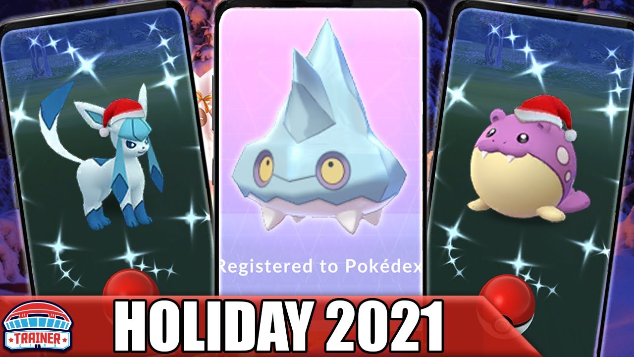 Pokemon Go Shiny Spheal Christmas Scarf 8 Shinys 30PTC @ccount