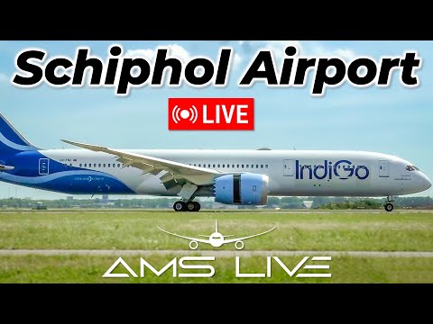 LIVE: Breezy Arrivals at Amsterdam Schiphol | Polderbaan 18R Landings (EHAM) | July 4, 2025