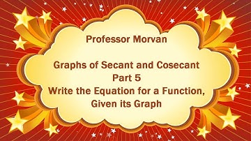 Math 142, 4.4 Part 5, Write the Equation for a Function, Given its Graph