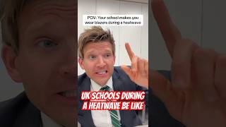 Blazers: What is your school rules? #heatwave #school #uniform #funny