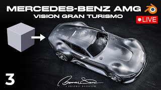 Mercedes-Benz AMG Vision Gran Turismo - Blender Car Modeling - Part3