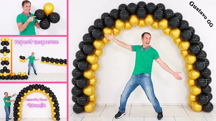 BIRTHDAY decoration ideas at home 🤩 how to decorate balloons for birthday 😍 balloon arch tutorial
