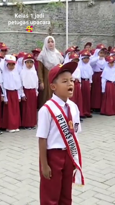 Kelas 1 jadi petugas upacara 🥰