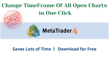 Change Time Frame Of all Open Charts in One Click in MetaTrader 4 | MT4 Free Tool Download