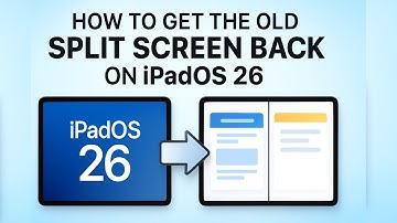 How to Get the Old Split Screen Back on iPadOS 26 (Like iPadOS 18) | Full Guide