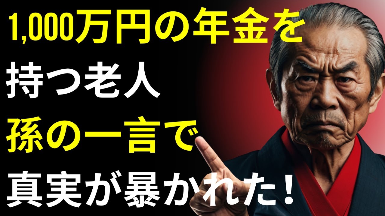 1,000万円の年金を持つ老人孫の一言で – 恐ろしい真実が暴かれた！| 人生の教訓