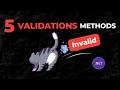 5 Data Validations Methods That You'll Find Them Helpful (Asp.Net Core MVC)