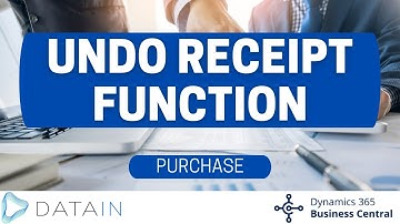 4.2.15 Purchase Process/ UNDO RECEIPT FUNCTION - Dynamics Business Central NAV