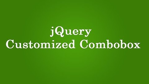 jquery combobox