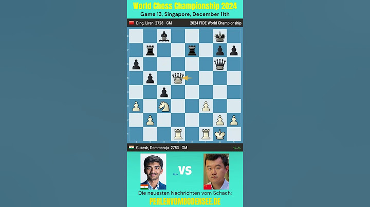 Game 13: World Chess Championship 2024 Ding Liren vs. Gukesh