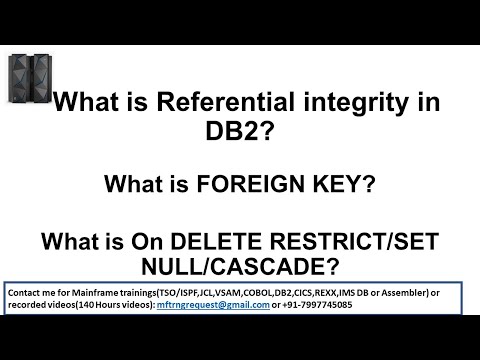 Vídeo: Como você elimina uma restrição no DB2?