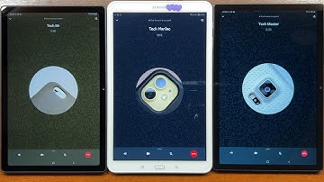 Samsung Galaxy Tab A7 2020 vs Tab A 2016 vs Tab A8 2021 WhatsApp Incoming Call