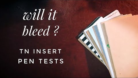 11 Traveler’s Notebook Inserts - Pen Tests and Watercolor Tests