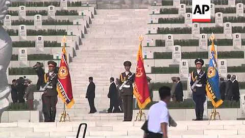 North Korean leader attends ceremony to open Martyrs Cemetery - DayDayNews