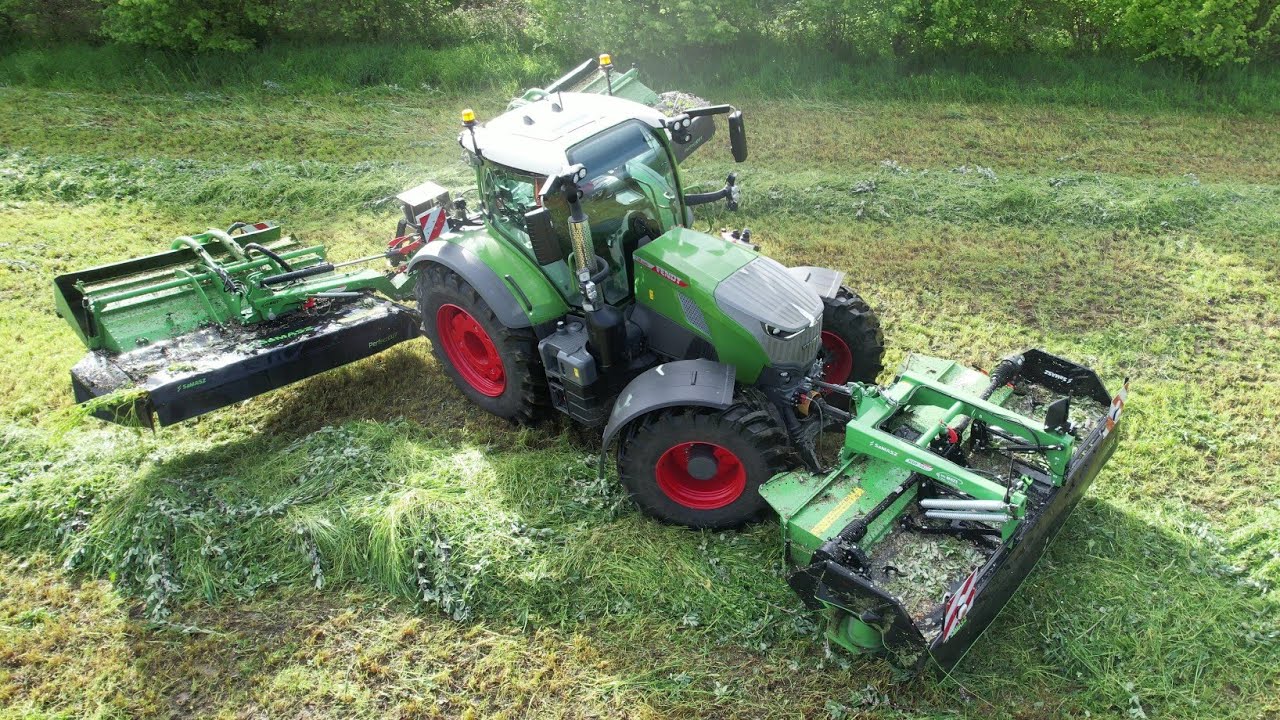 😍Fendt 728 DesignLine flambant neuf au fauchage de méteil | Eta Boivin 💨