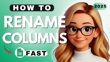 How to Rename Google Sheets Columns