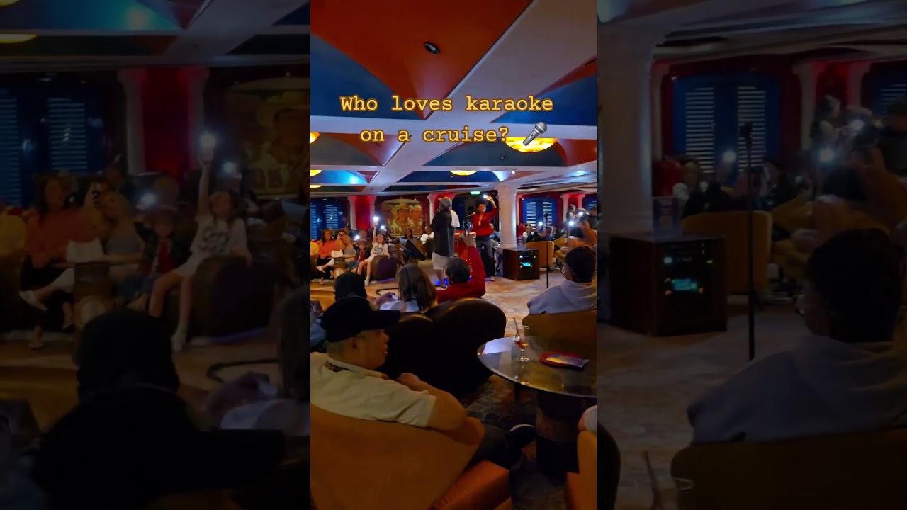 Karaoke on a cruise hits different.