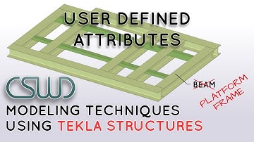 User Defined Attributes - Modeling Techniques Using Tekla Structures