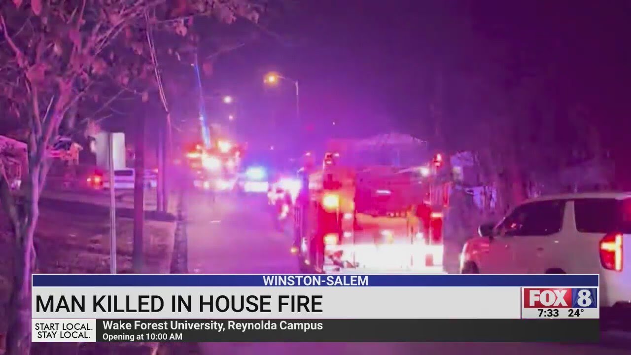 Man killed in Winston-Salem house fire on Teresa Avenue - YouTube