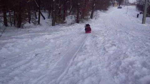 sledding Feb. 2010