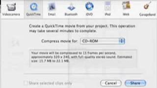 Sharing iMovie to Quicktime