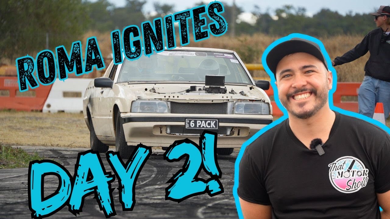 Drag Racing Roma ROMA Ignites Day 2! - No Prep Drag Racing In Outback Queensland - YouTube