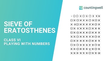 Sieve of Eratosthenes Explained in 3 Minutes | Class 6 | Playing with Numbers | Countingwell